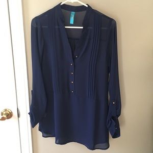 Navy blouse